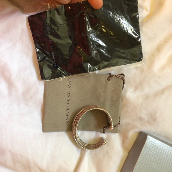 David Yurman crossover four-row cuff w diamonds - Picture 3 of 4